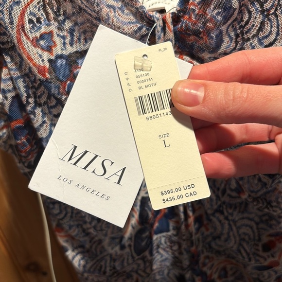 New MISA midi ruched floral dress - Picture 4 of 11